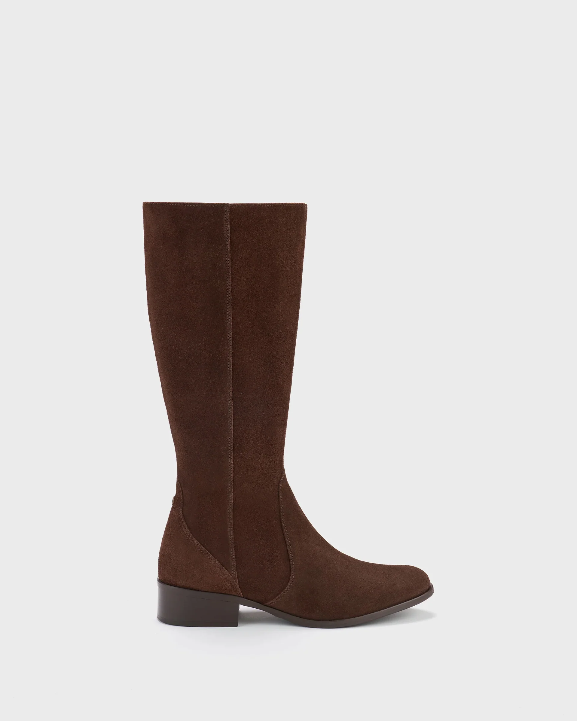 Block Heeled Leather Boots